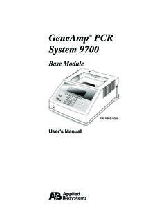 GeneAmp PCR System 9700 - Thermo Fisher Scientific