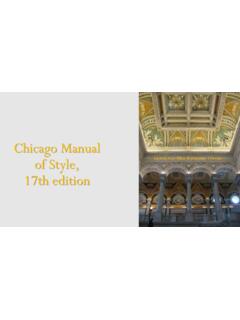 Chicago Manual of Style, 17th edition - Flagler College