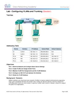 Lab - Configuring VLANs and Trunking (Solution)