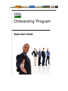Onboarding Program - USDA