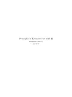 Principles of Econometrics with R - Bookdown