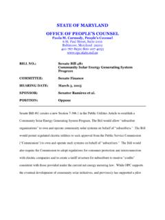 OFFICE OF PEOPLE’S COUNSEL - opc.state.md.us