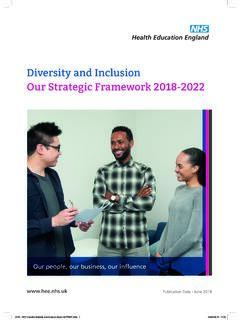 Diversity and Inclusion Our Strategic Framework 2018-2022