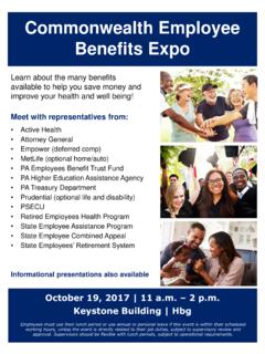 Commonwealth Employee Benefits Expo - Pennsylvania