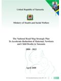 United Republic of Tanzania Ministry of Health and Social ...