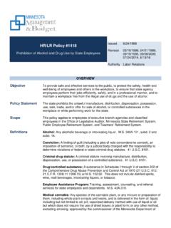 HR/LR Policy #1418 - index / Minnesota.gov