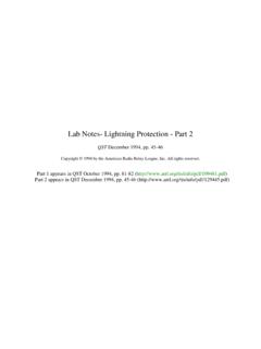 Lab Notes- Lightning Protection - Part 2