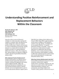Understanding+PositiveReinforcement+and Replacement ...