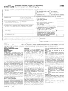 Form Maryland Return of Income Tax Withholding 2022 ...