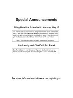 2020 Form 765 Instructions - Home | Virginia Tax
