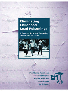 Eliminating Childhood Lead Poisoning