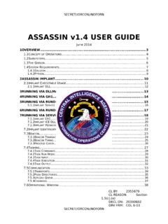 ASSASSIN v1.4 USER GUIDE - WikiLeaks