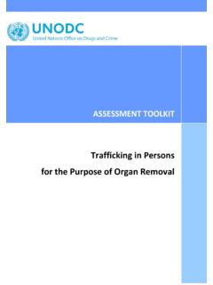 Trafficking in Persons for the Purpose of Organ Removal