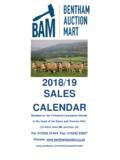 2018/19 SALES CALENDAR - Bentham Auction Mart …