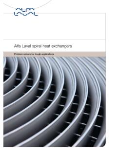 Alfa Laval spiral heat exchangers