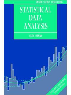 Statistical Data Analysis - Sherry Towers