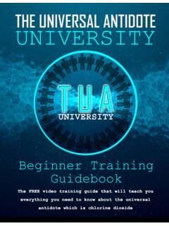 The Universal Antidote University Beginner Training Guidebook