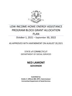 LOW INCOME HOME ENERGY ASSISTANCE PROGRAM BLOCK …