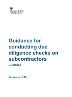Guidance for conducting due diligence checks on …