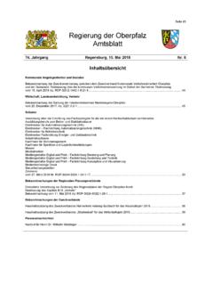 Amtsblatt der Regierung der Oberpfalz Nr. 6/2018