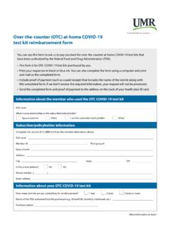 COVID-19 OTC test reimbursement request form