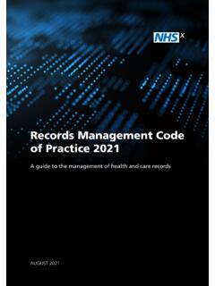 Records Management Code of Practice 2021