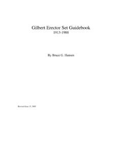 Gilbert Erector Set Guidebook - acghs.org