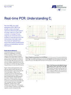 Real-time PCR: Understanding Ct - Applied …