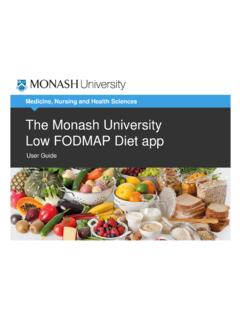 The Monash University Low FODMAP Diet app