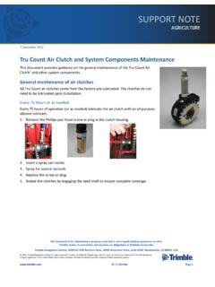 Tru Count Air Clutch and System Components Maintenance