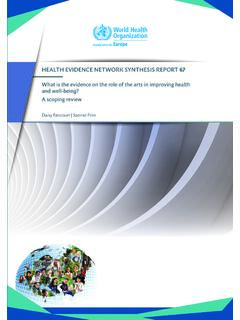 HEALTH EVIDENCE NETWORK SYNTHESIS REPORT 67