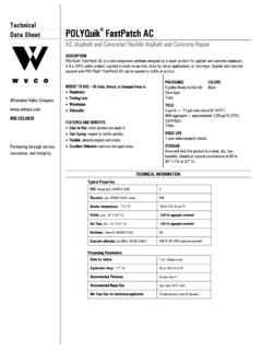 Technical Data Sheet POLYQuik FastPatch AC - wilvaco.com