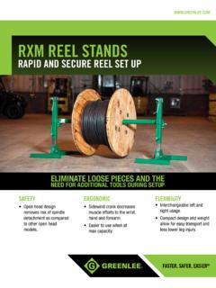 RXM REEL STANDS - greenlee-cdn.ebizcdn.com