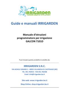 Galcon 7001D Programmatore per l’irrigazione ...