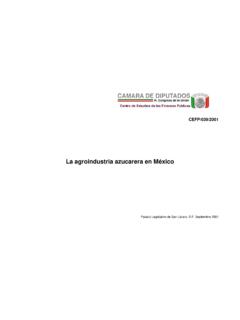 La agroindustria azucarera en M&#233;xico - cefp.gob.mx