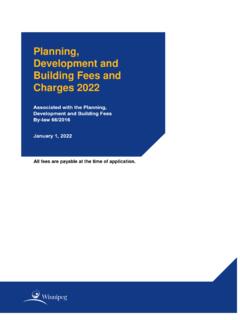 Planning, Development and Building Fees and Charges 2022