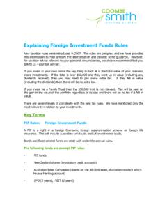 Explaining Foreign Investment Funds Rules