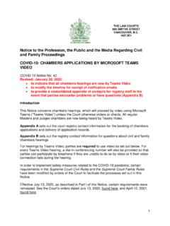 Notice to the Profession, the Public and the Media Regarding …