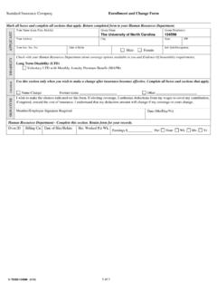 Standard Insurance Company Enrollment and Change Form