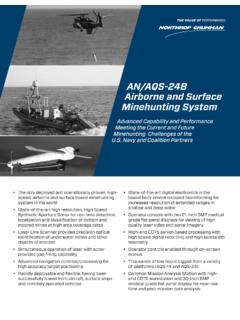 AN/AQS-24B Airborne and Surface Minehunting …