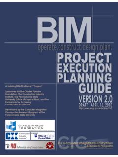 Building Information Modeling Execution Planning Guide