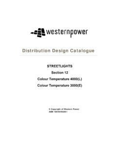 Distribution Design Catalogue - westernpower.com.au
