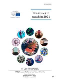Ten issues to watch in 2021 - European Parliament