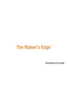 Blackbaud The Raiser's Edge Dashboard Guide