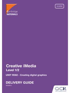 Cambridge Nationals Creative iMedia Level 1/2 Unit R082 ...