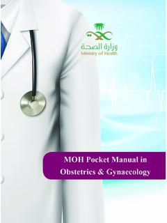 MOH Pocket Manual in Obstetrics &amp; Gynaecology