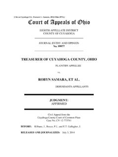 Cuyahoga Cty. Treasurer v. Samara - Ohio