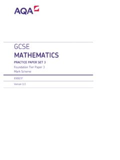 PRACTICE PAPER SET 3 - Maths at BCS