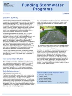 Funding Stormwater Programs - United States …