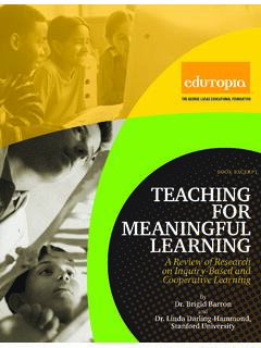 teachING for MeaNINGful learNING - ed